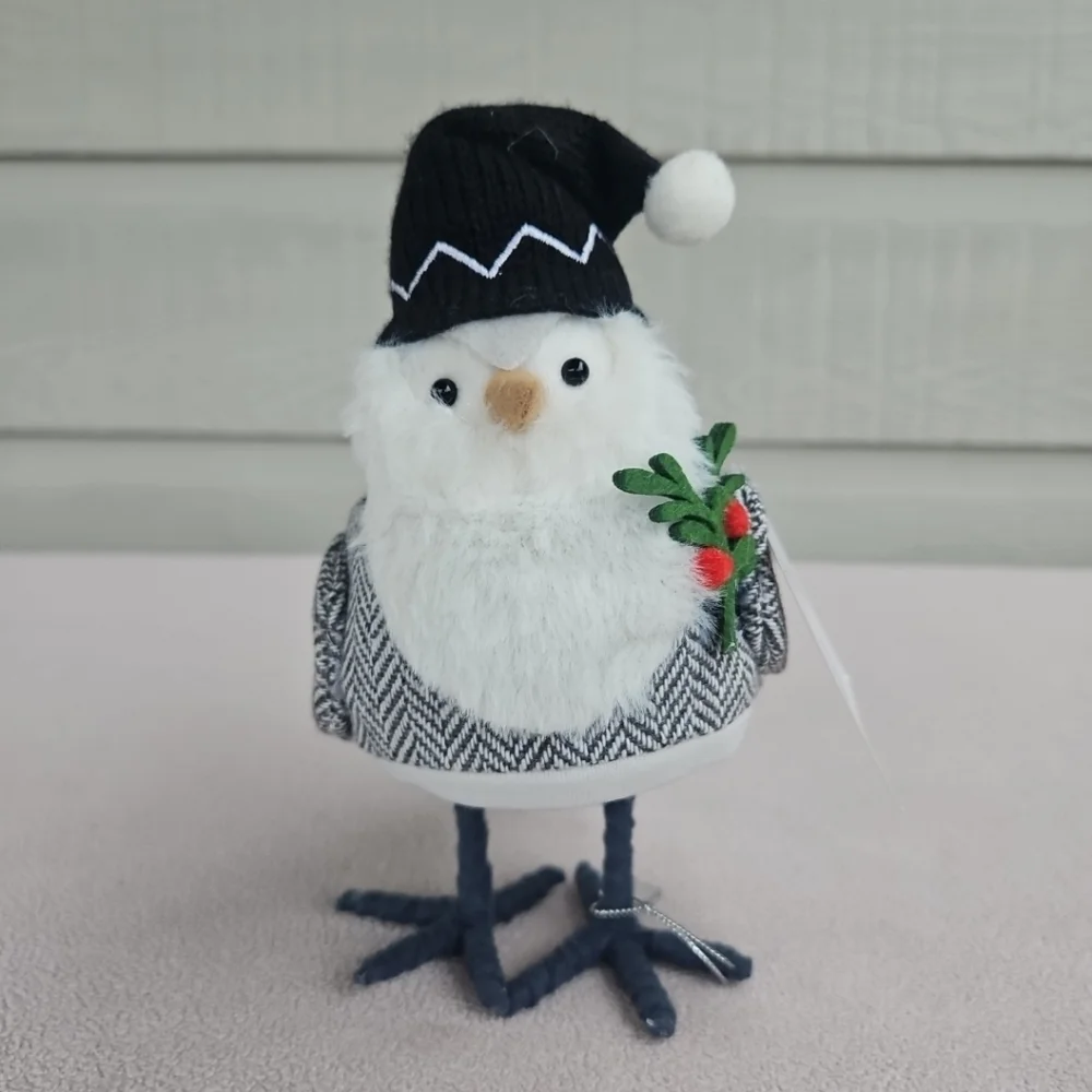 Target Wondershop Bird Christmas 2022 Featherly Friends Iskall Holly Black Hat